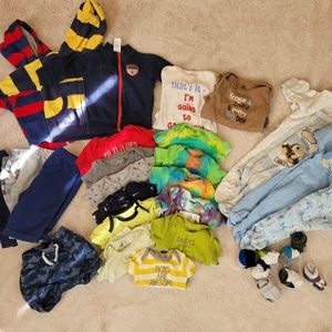 Baby Clothes Bundle 0-3 Months Carter's Gerber Onesies Jackets Pants Socks Short